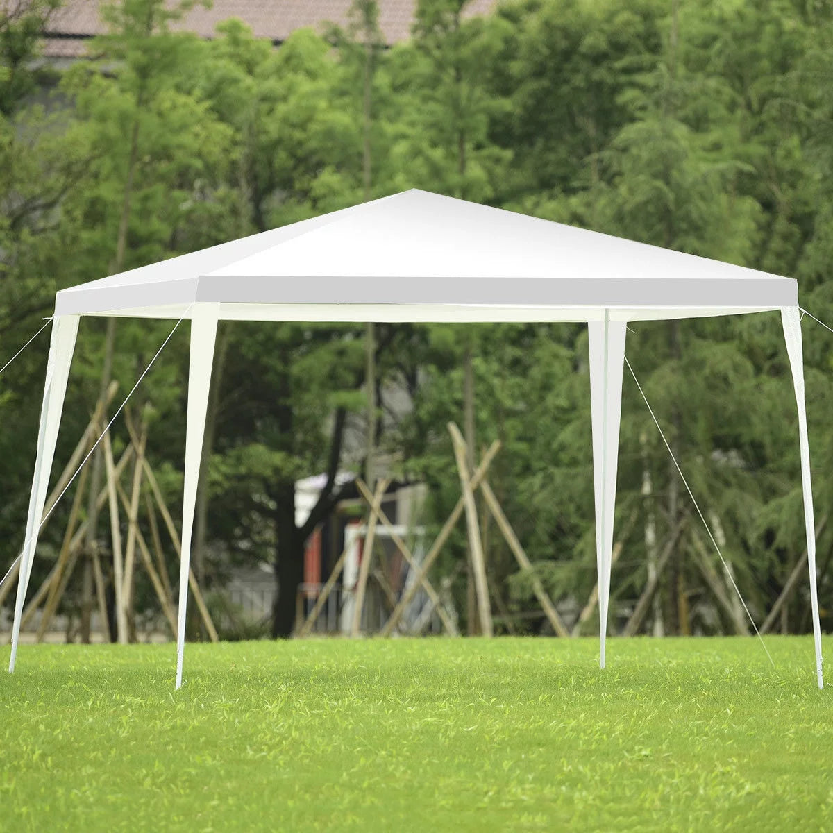 10'x10' Heavy Duty Outdoor Pavilion Tent White B604