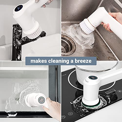 Cordless Electric Spin Scrubber with 6 Brush Heads M439961