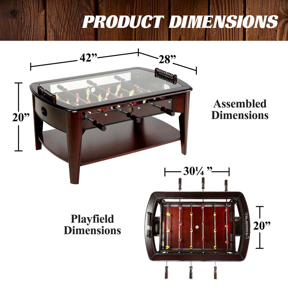 42 Inch Foosball Coffee Table V94974