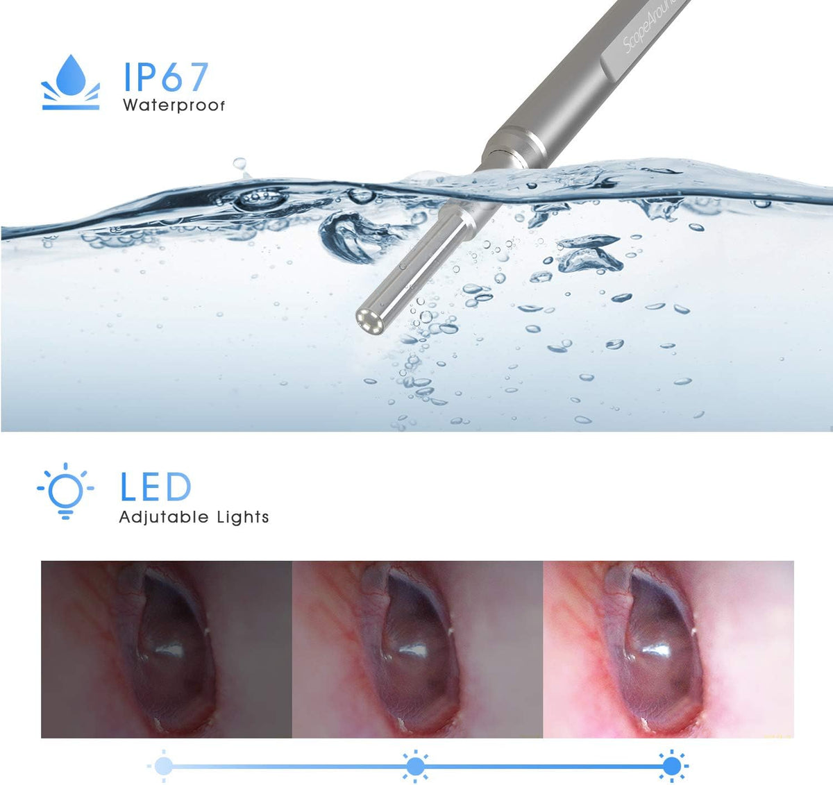 Ear Wax Removal Camera with 4.5 IPS Screen D529449