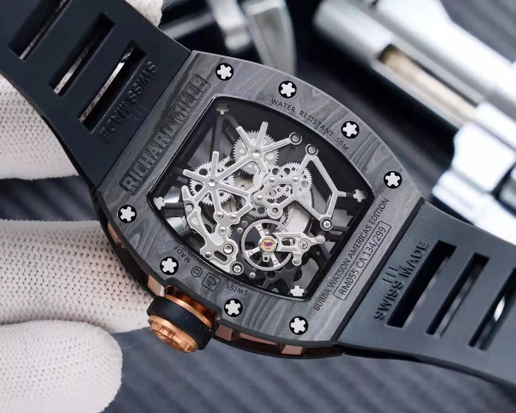 Black Rubber Strap Watch I36275