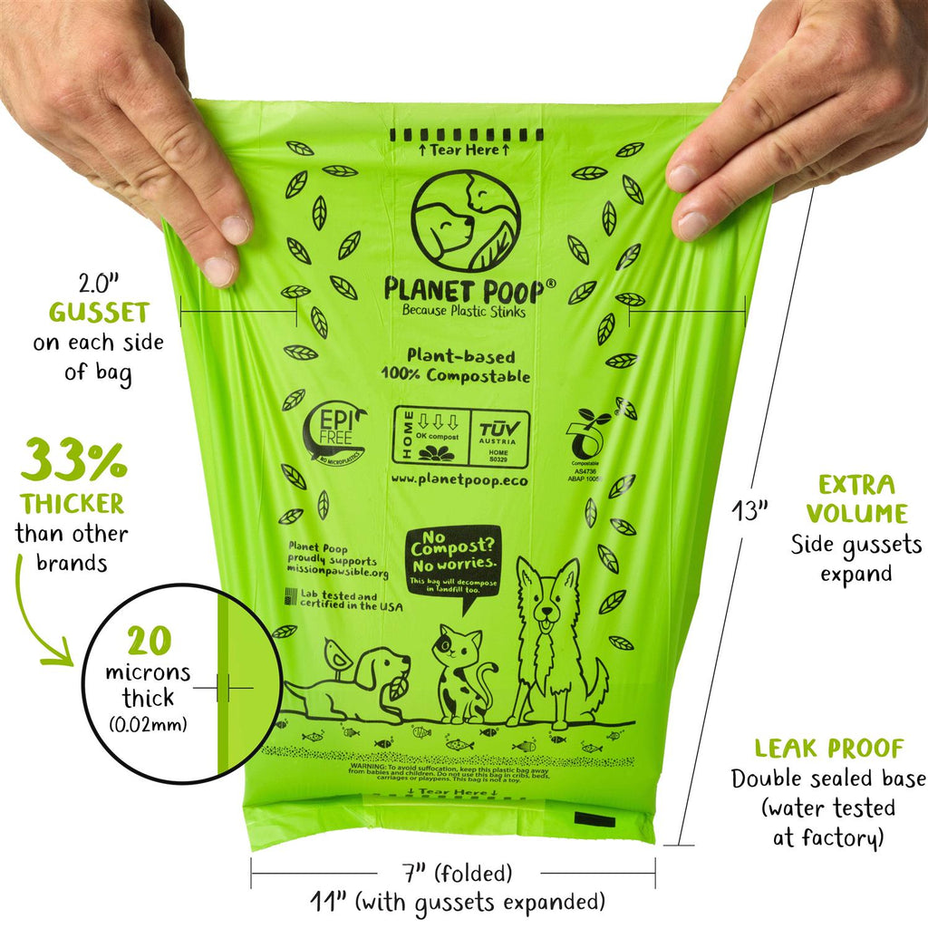 Compostable Dog Poop Bags on Refill Rolls W7253