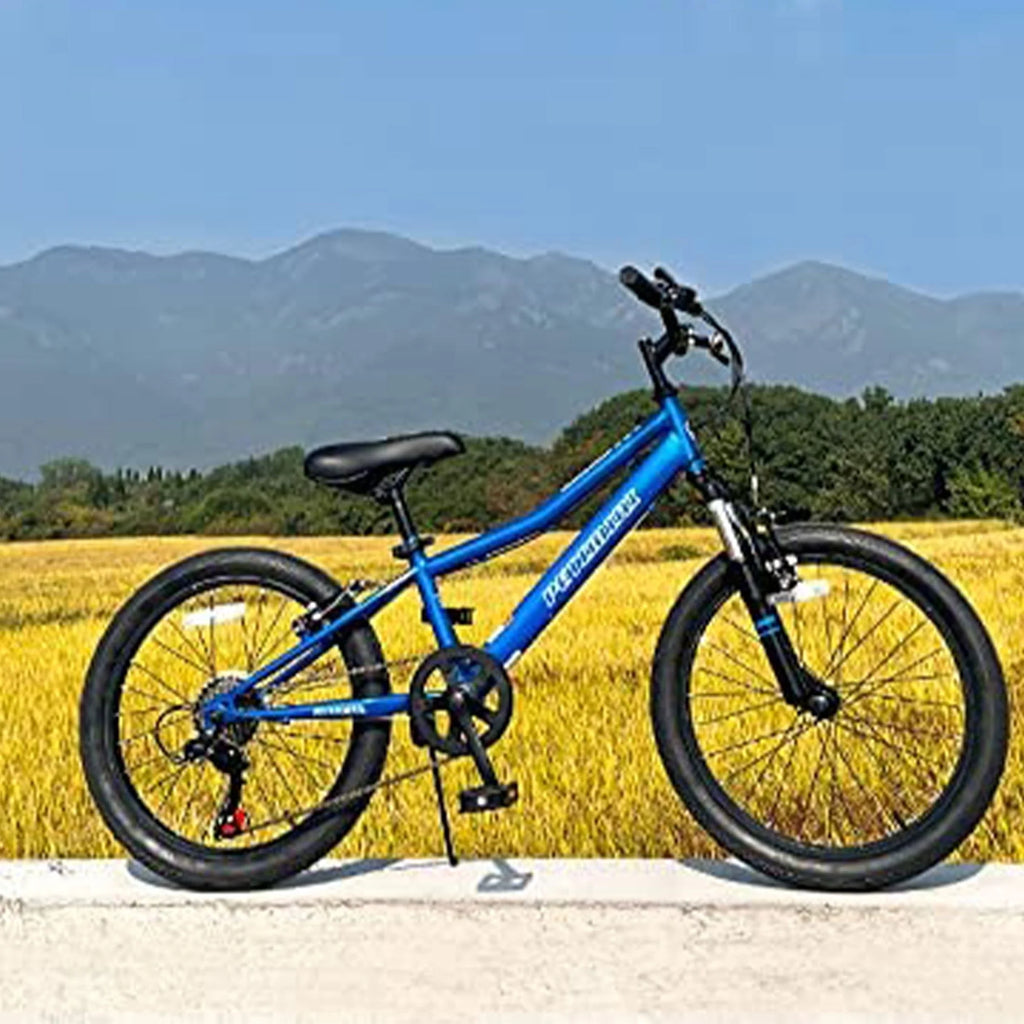 20 Inch 6 Speed Kids Mountain Bike Blue C41534