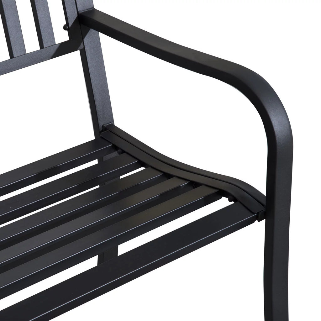 2 Seat Steel Patio Garden Bench T66423