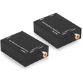 Digital Audio Balun Extender Converter Adapter Over Cat5e6 SPDIF Optical Coaxial 900 Feet Plug and Play Pack of 2 N498
