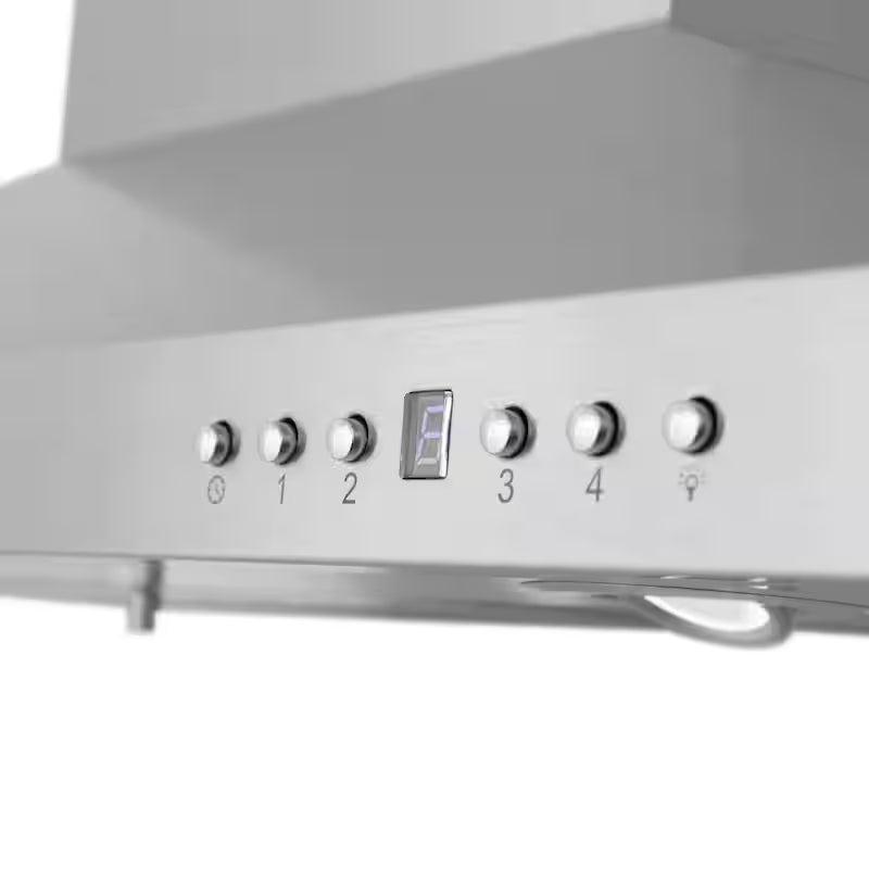 36 in. 400 CFM Ducted Island Mount Range Hood in Stainless Steel B413