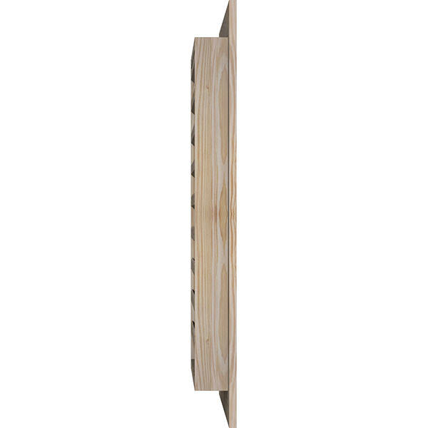 Unfinished Smooth Pine Gable Vent Q1731