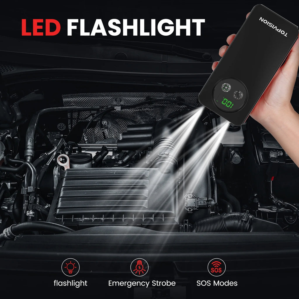 12V Car Jump Starter with Dual USB Quick Charge and DC Output Y912