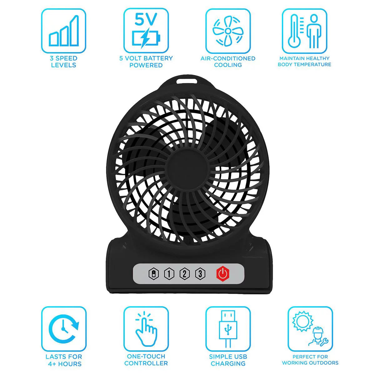 Rechargeable Personal Fan H282273