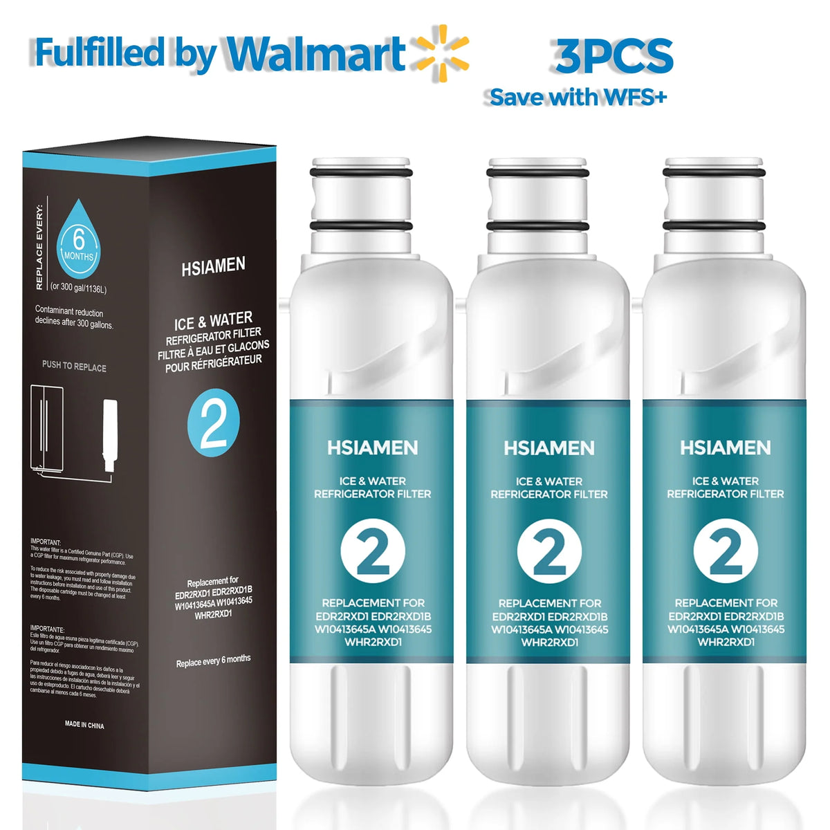 Water Filter Replacement 2-Pack C2050