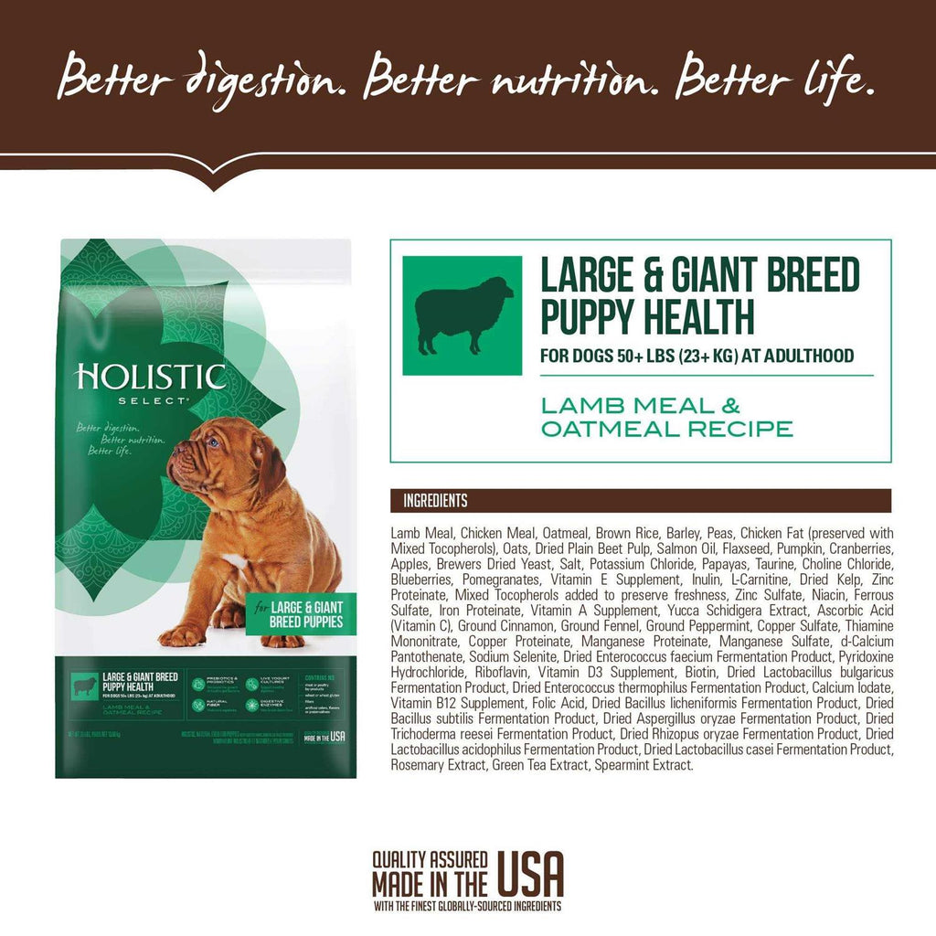 Large Breed Puppy Lamb Meal Oatmeal Dry Dog Food M5679