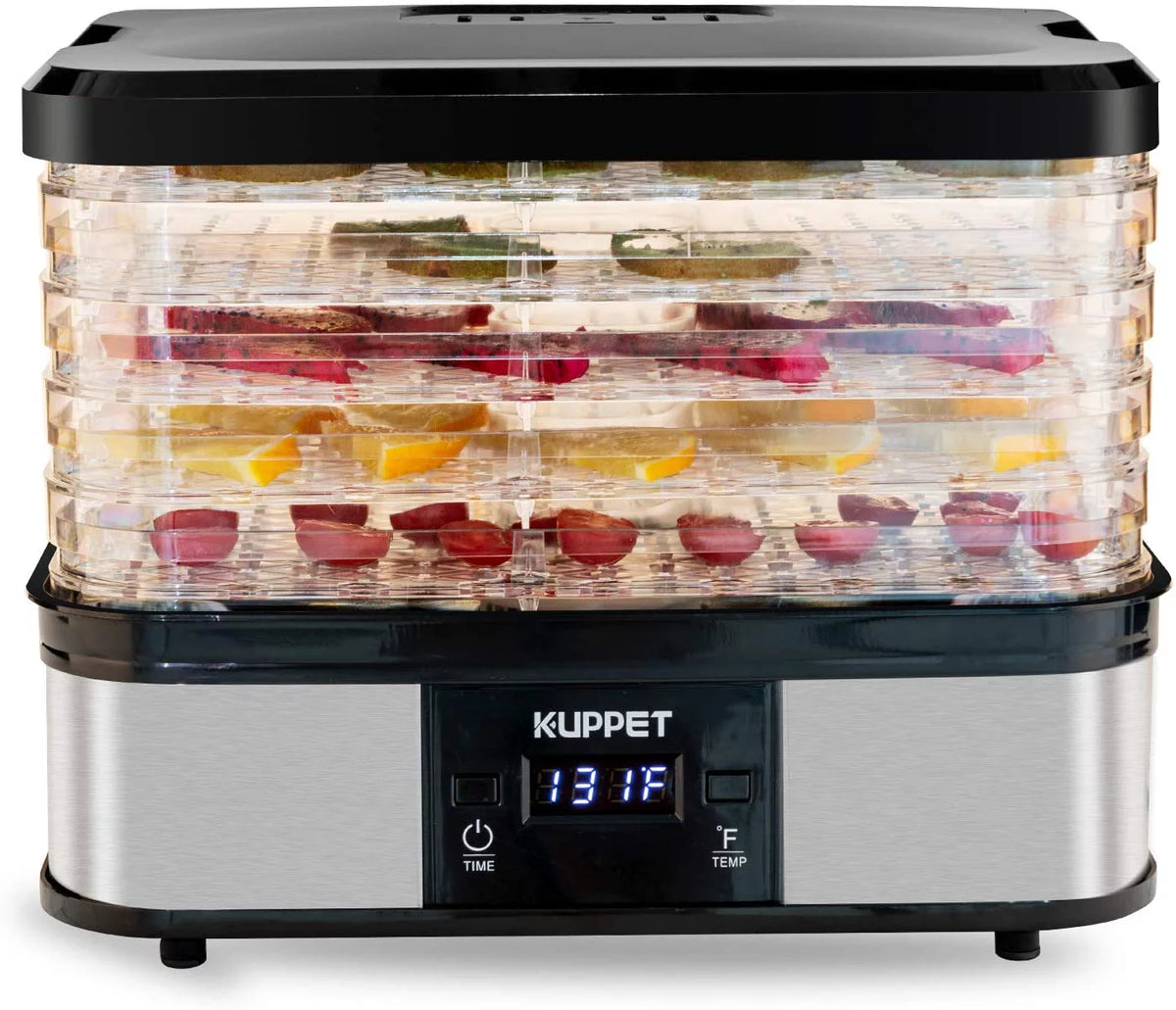 Electric Food Dehydrator with Adjustable Thermostat, 5-Tray I44129