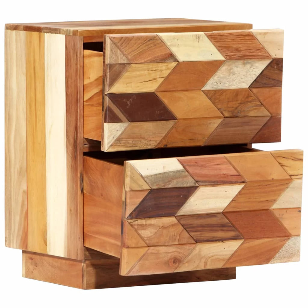 Bedside Cabinet Solid Reclaimed Wood J125843