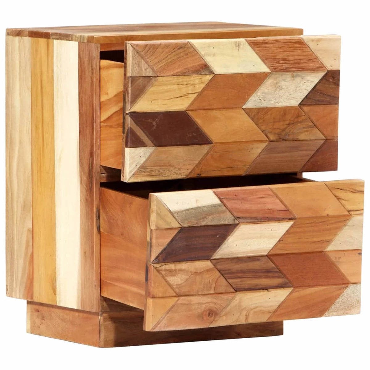 Bedside Cabinet Solid Reclaimed Wood J125843