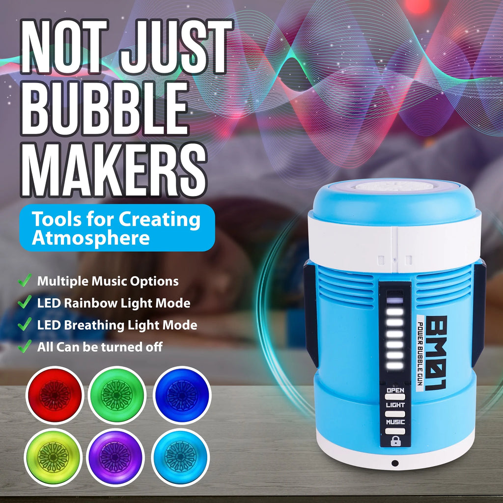2 in 1 Rechargeable Bubble Gun with Sound and Light E37928