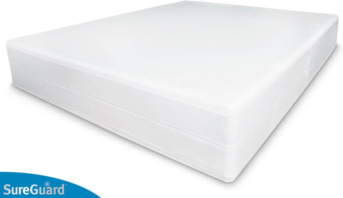 Queen Size Waterproof Zippered Six-Sided Box Spring Encasement F3402