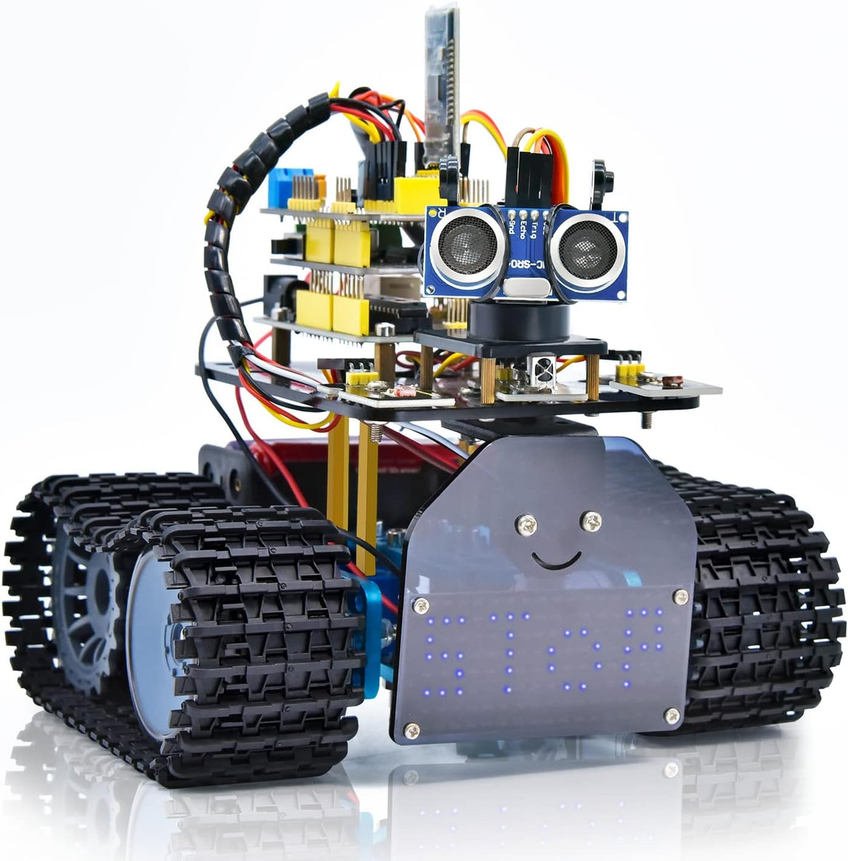 Mini Tank Robot Smart Car Kit with IR and App Control C456