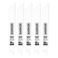 6 in. 18 TPI Bi-metal Reciprocating Saw Blades, 5 Pack C9609