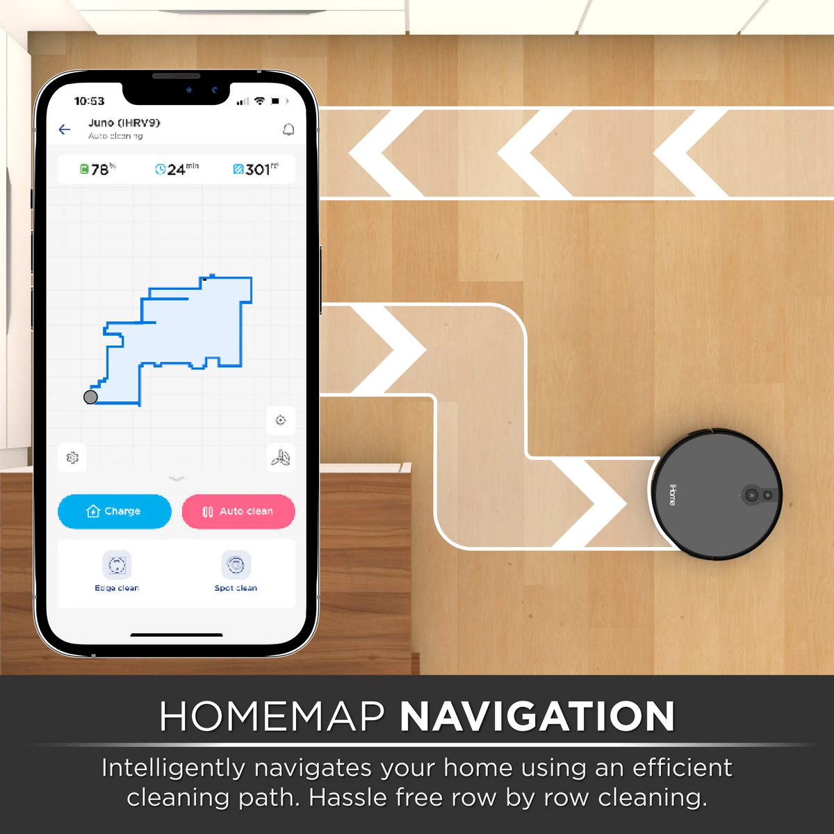 Robot Vacuum with Mapping Technology Y8473