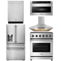 30 Propane Gas Range, Range Hood, Microwave, Refrigerator, Dishwasher I27637