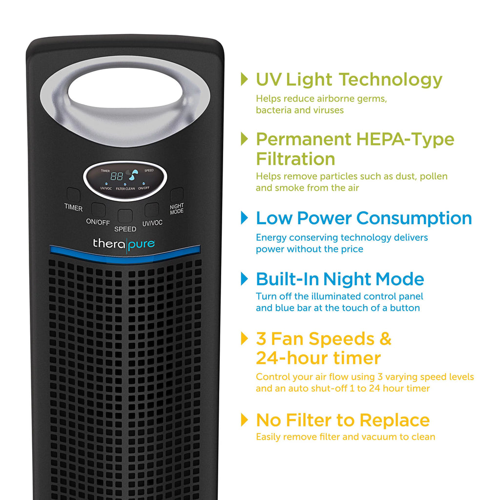 Black HEPA-Type Air Purifier C336