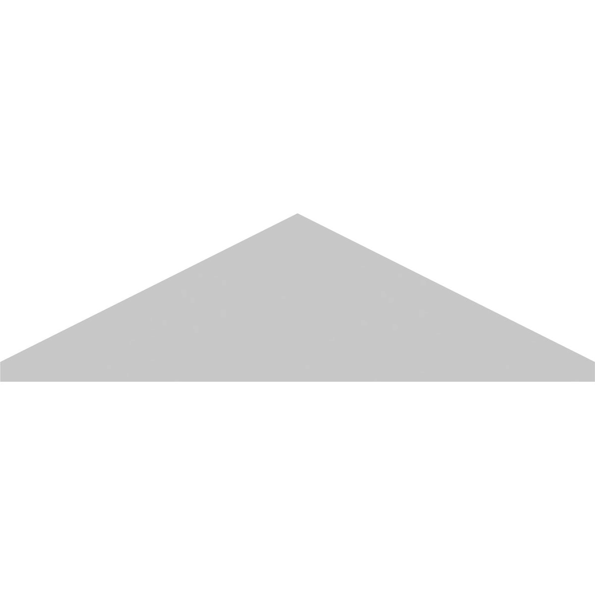 Smooth PVC Peaked Cap Pediment U88384