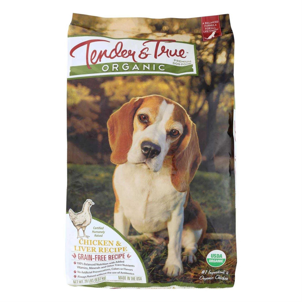 Organic Chicken & Liver Recipe Dry Dog Food D202850