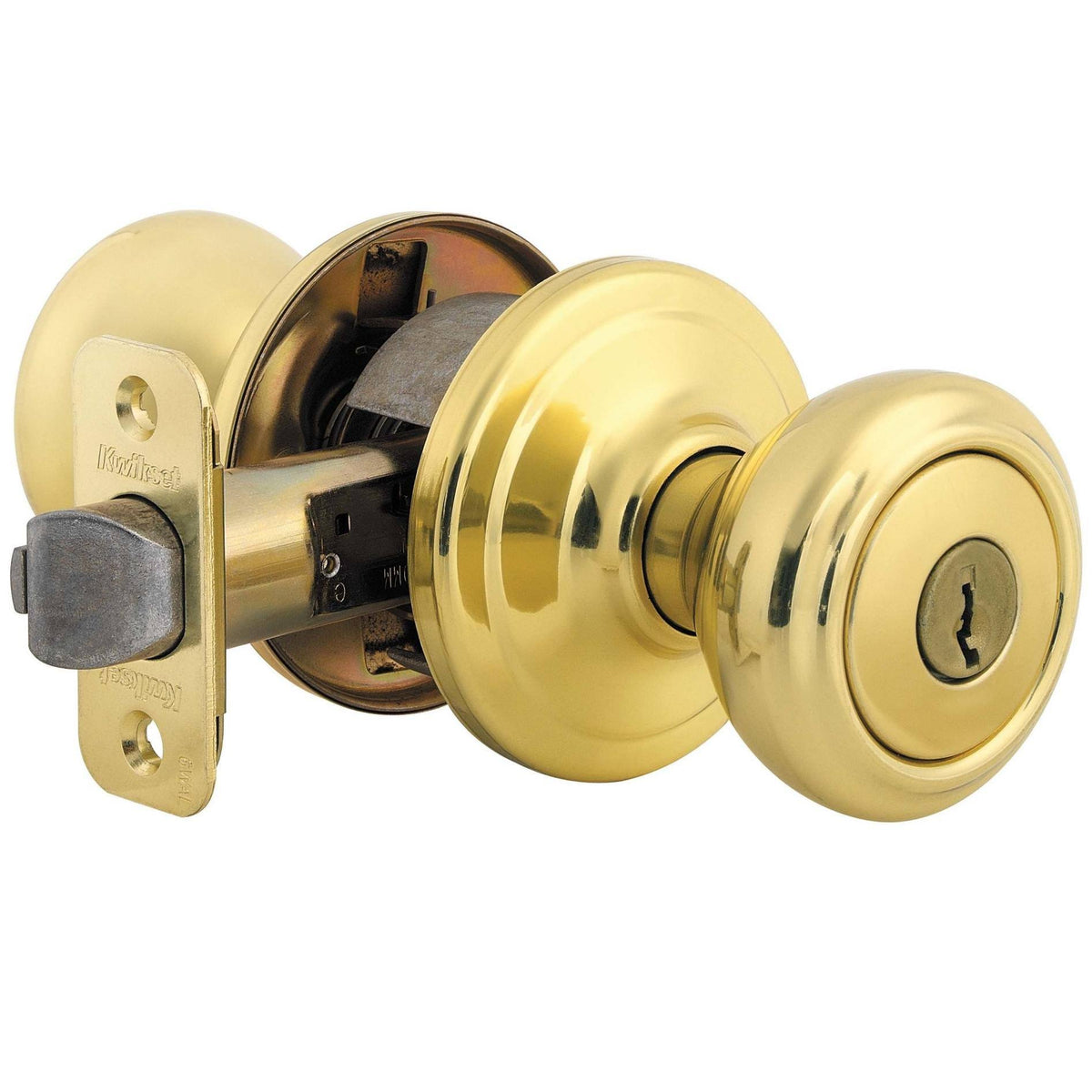 Brass Gold Keyed Entry Door Knobset A538129