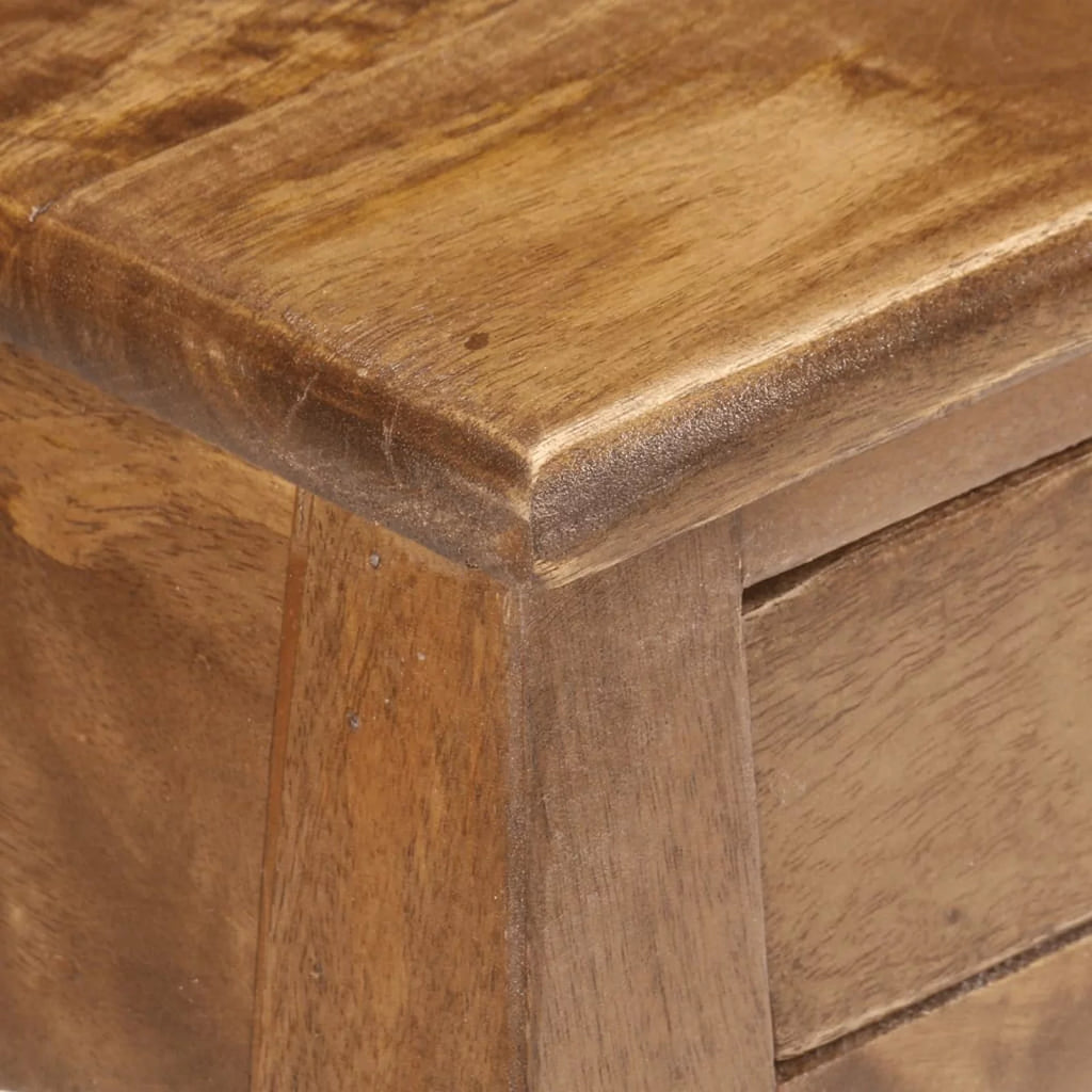 Solid Mango Wood Bed Cabinet D285