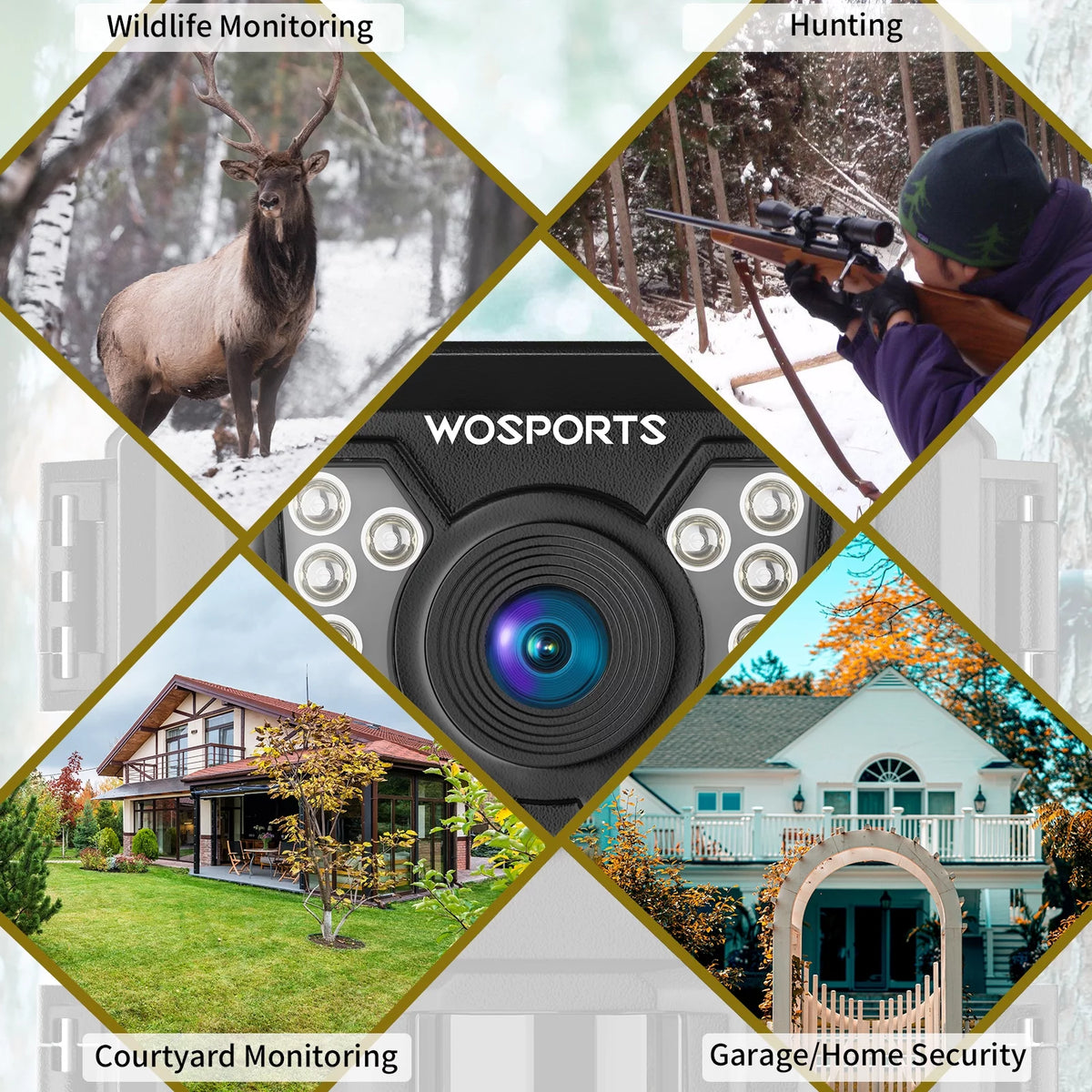 Mini Trail Camera 24MP 1080P Waterproof Infrared G634