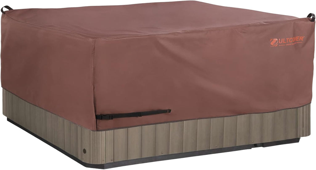 Black 76 inch Square Outdoor Hot Tub Cover I913129