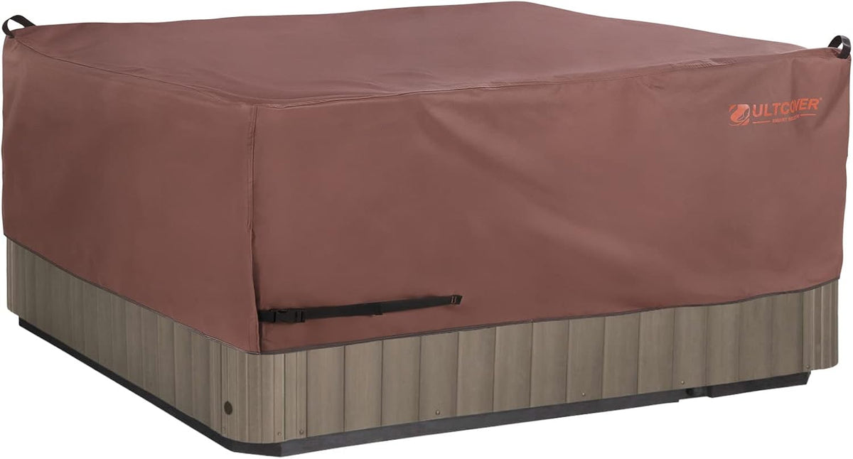 Black 76 inch Square Outdoor Hot Tub Cover I913129