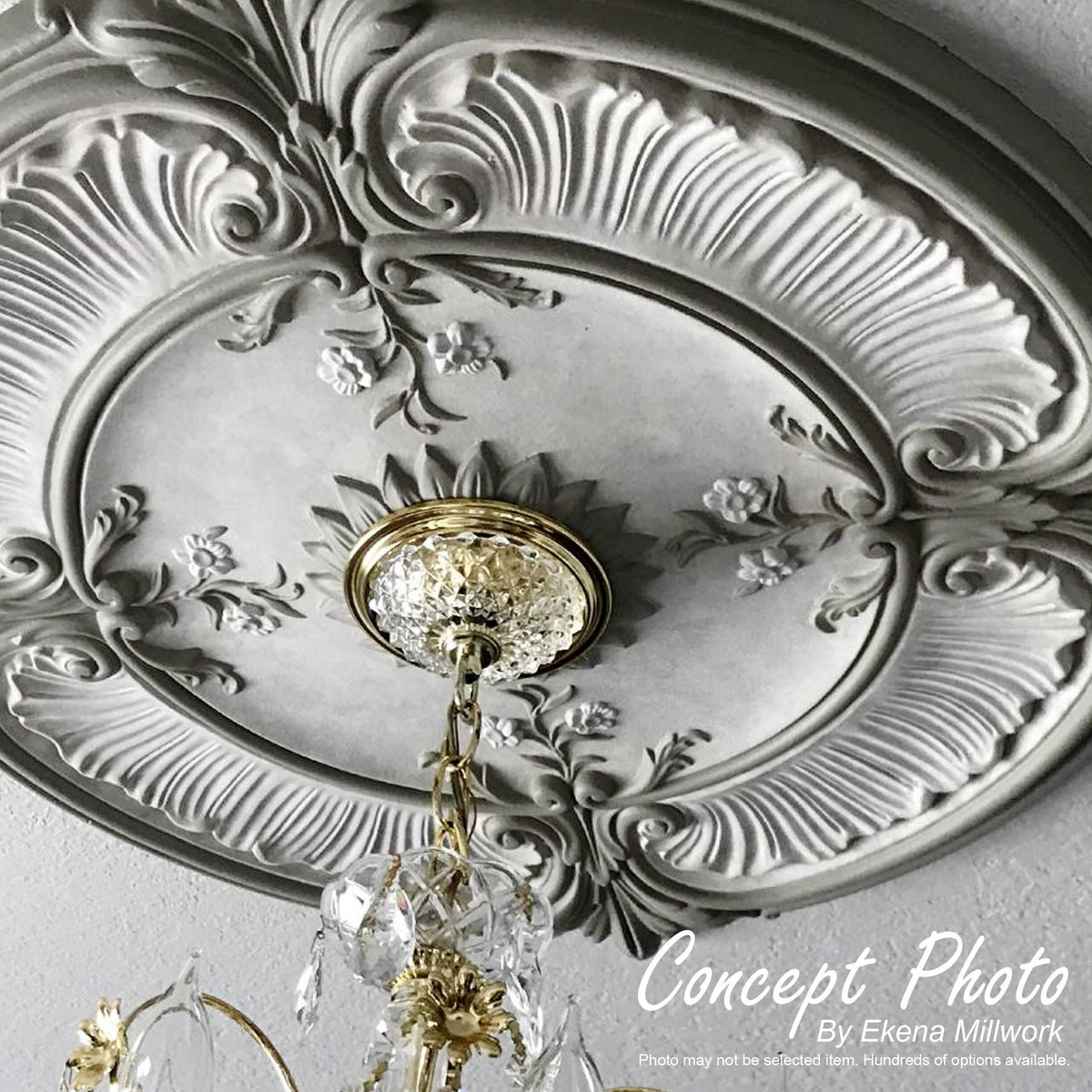 Hand-Painted Ceiling Medallion F430534