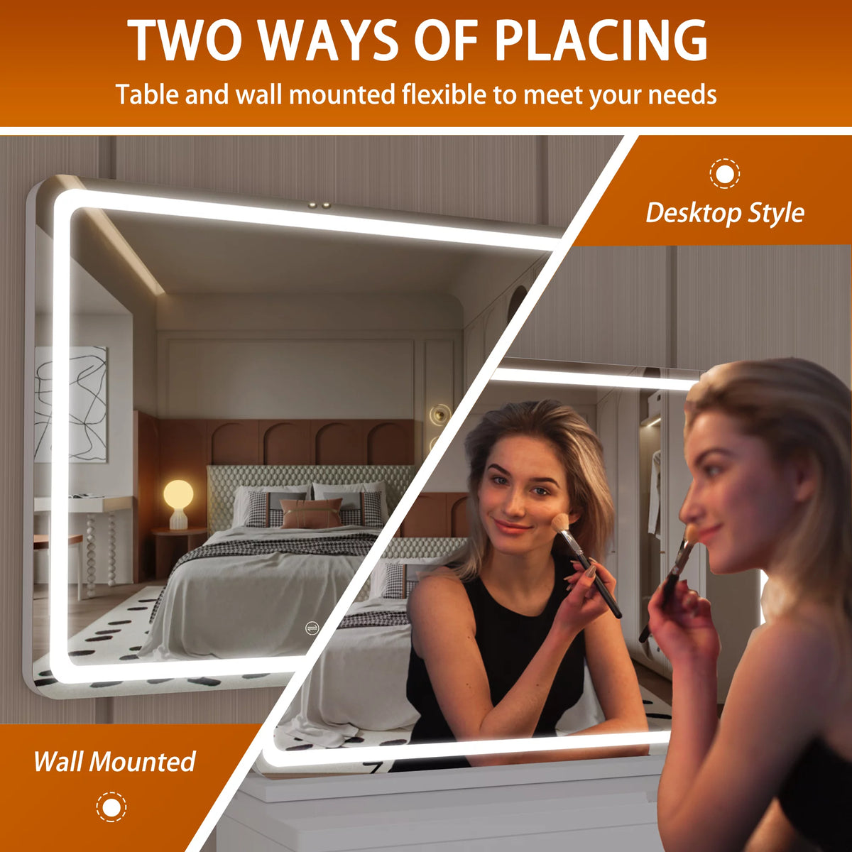 32" x 22" LED Vanity Mirror with Lights I522426