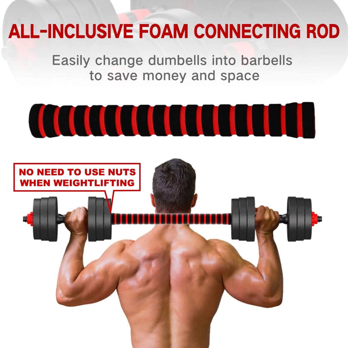 66 LBS Adjustable Dumbbell Set O767
