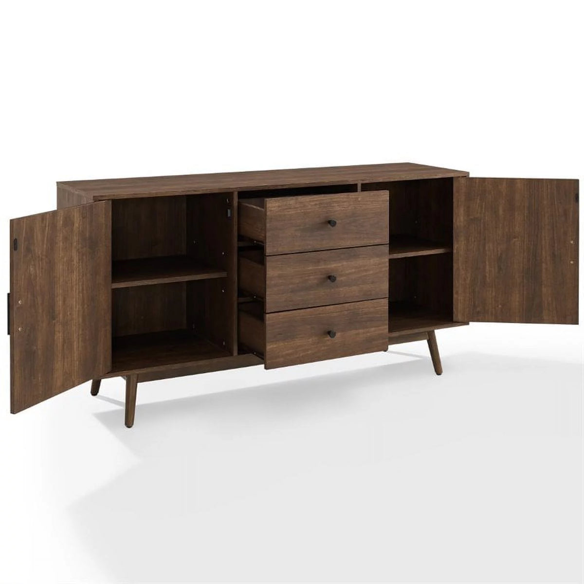 Wooden Mid-Century Modern Sideboard in Brown I92122