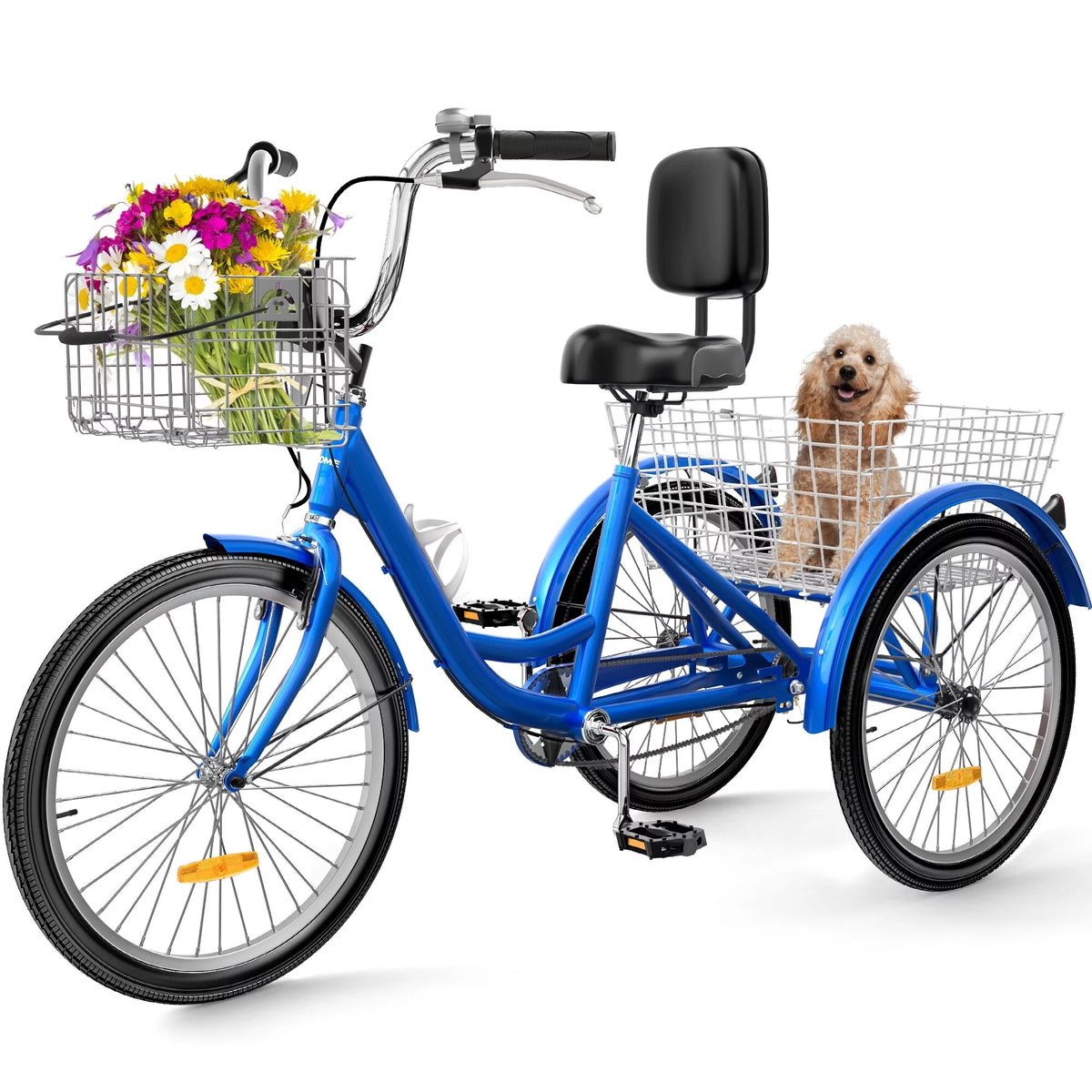Blue 26 Adult Tricycle 3 Wheel Bike V116