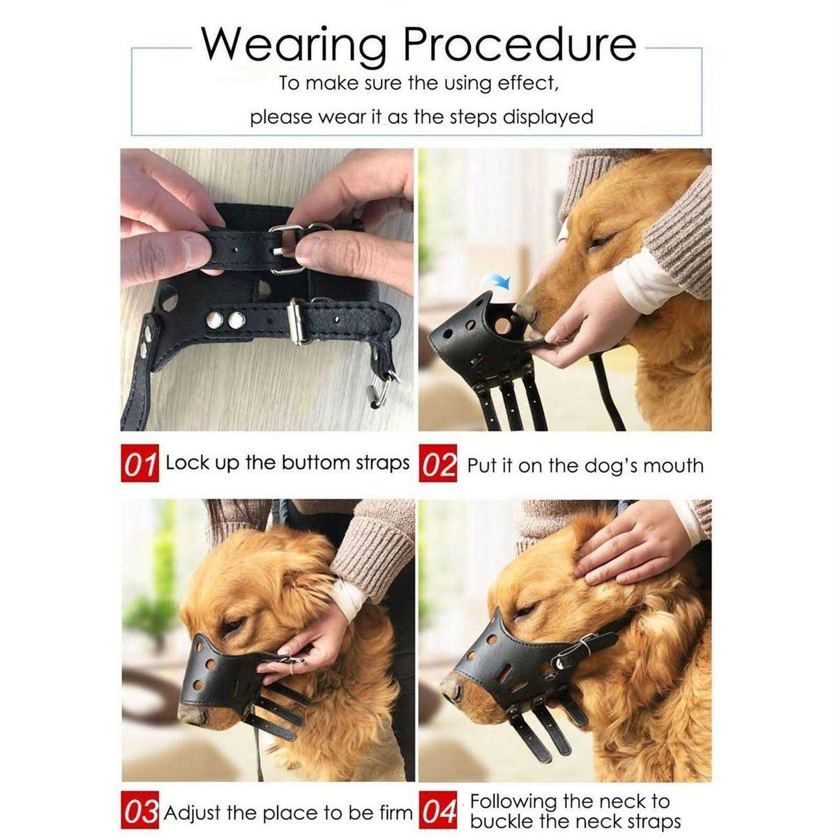 Leather Dog Muzzle F8134