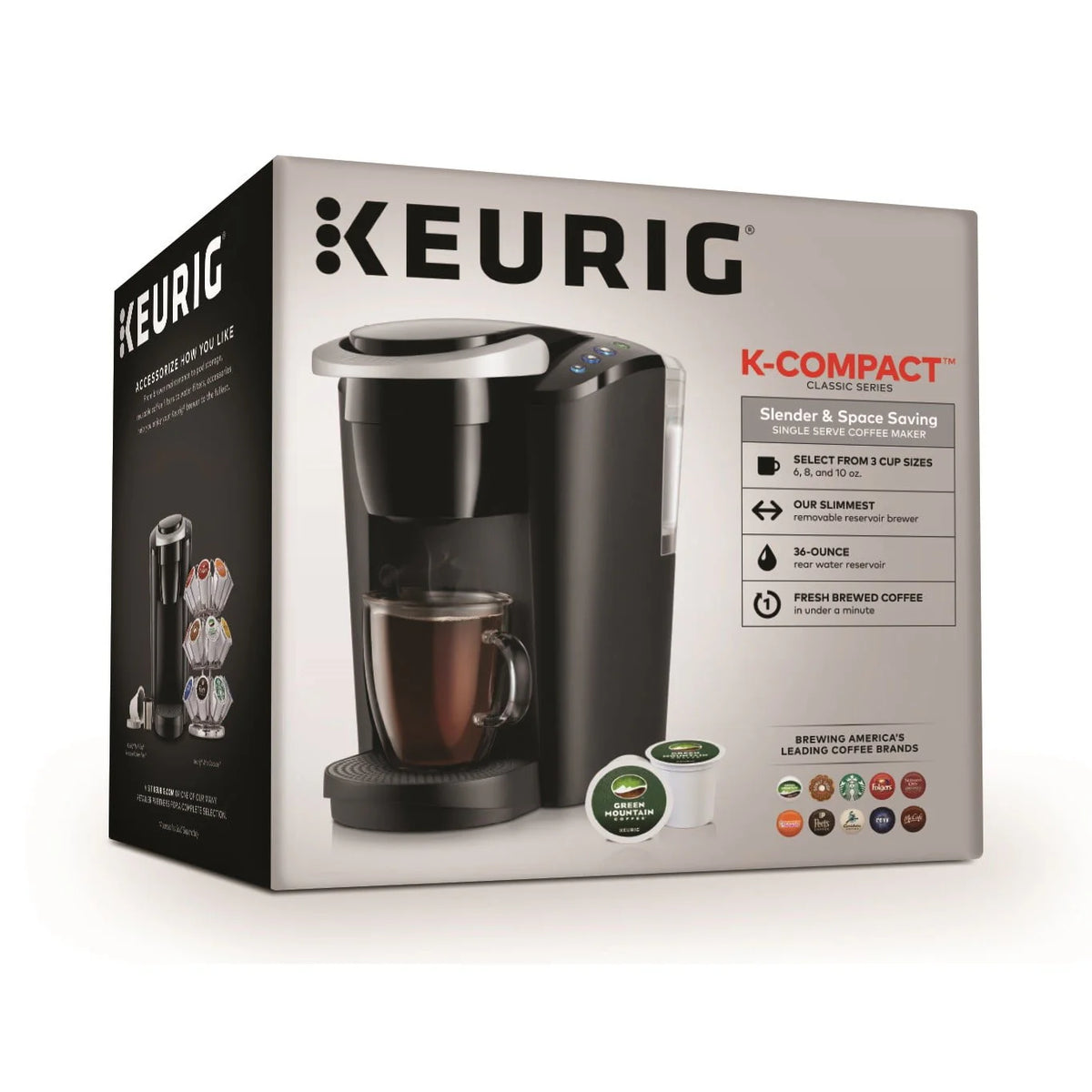 Black Single-Serve K-Cup Pod Coffee Maker C558