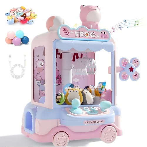 Pink Mini Claw Machine Toy with Wheels F999