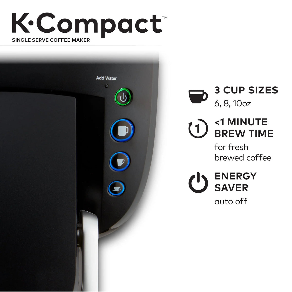 Black Single-Serve K-Cup Pod Coffee Maker C558