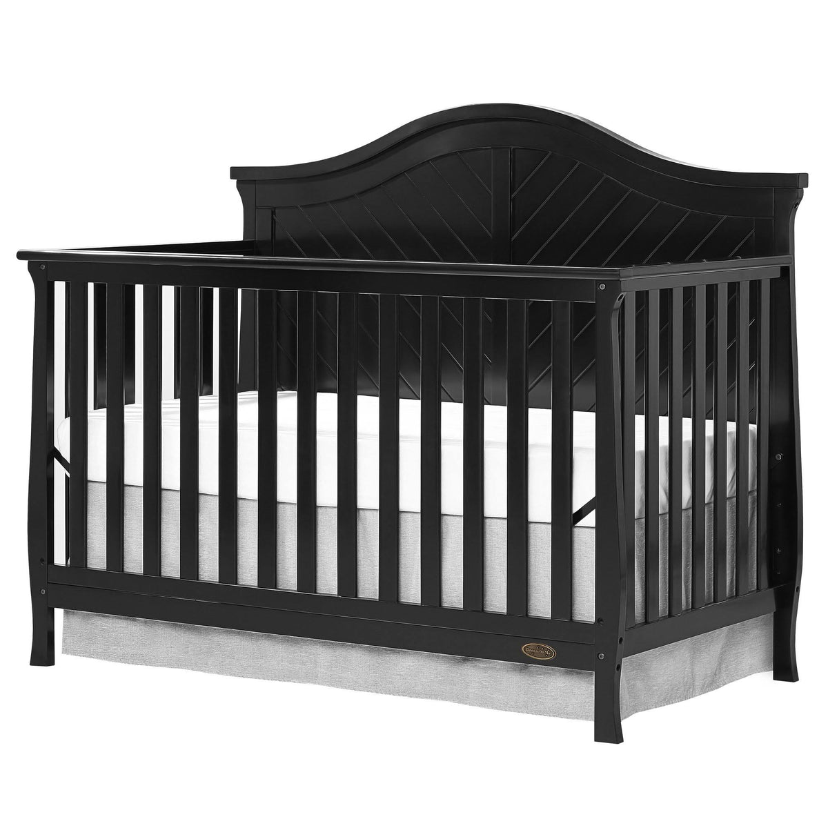 Black 5 in 1 Convertible Crib P449