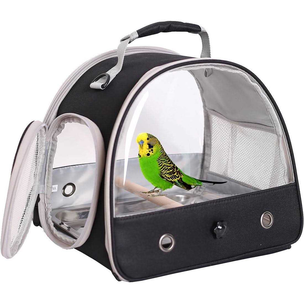 Small Bird Cage with Standing Perch and Stainless Steel Tray O6886