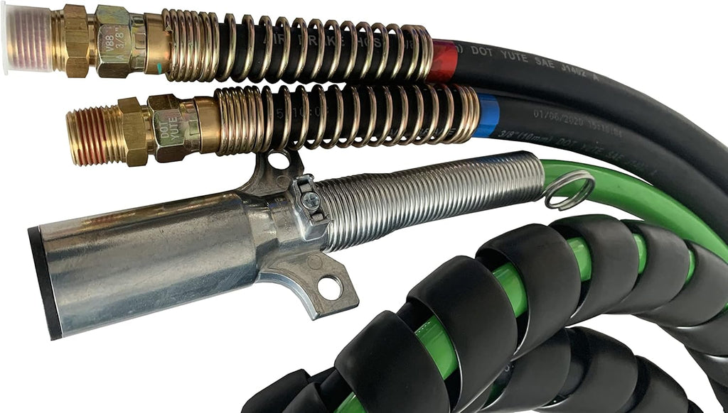 3 in 1 Air Brake Line 15 Feet Copper Electrical Cable ABS Wire & Air Line Hose Assembly A89626