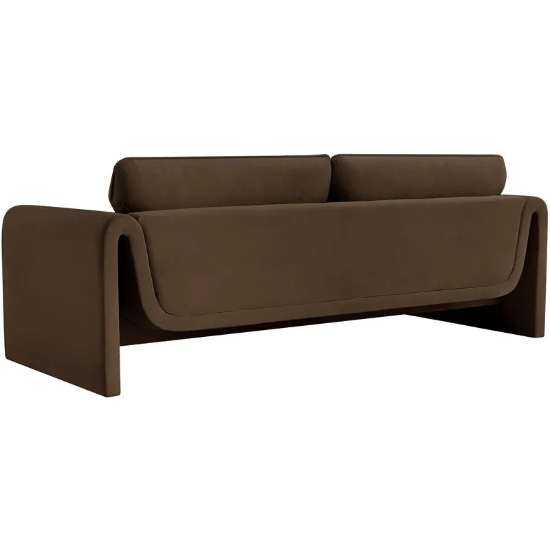 Brown Velvet Sofa X13027