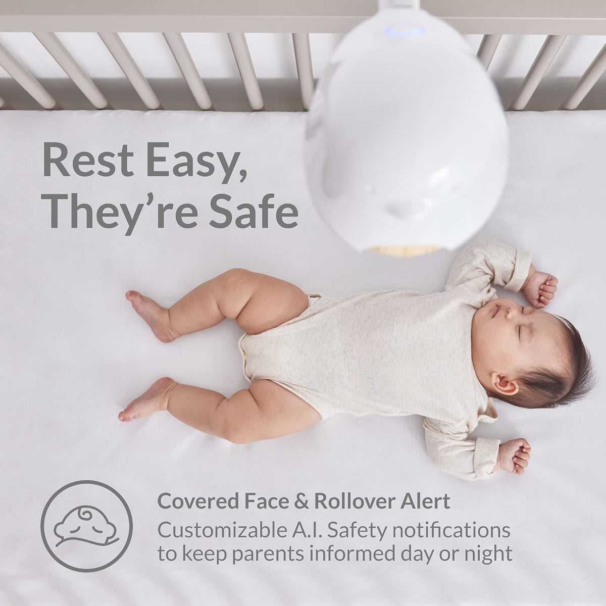 Smart Baby Monitor and 3-Stand Set 1080p HD Night Vision Two-Way Audio U979