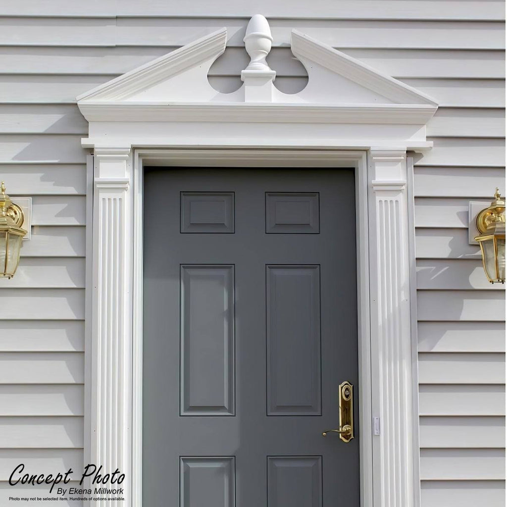 Smooth PVC Peaked Cap Pediment U88384