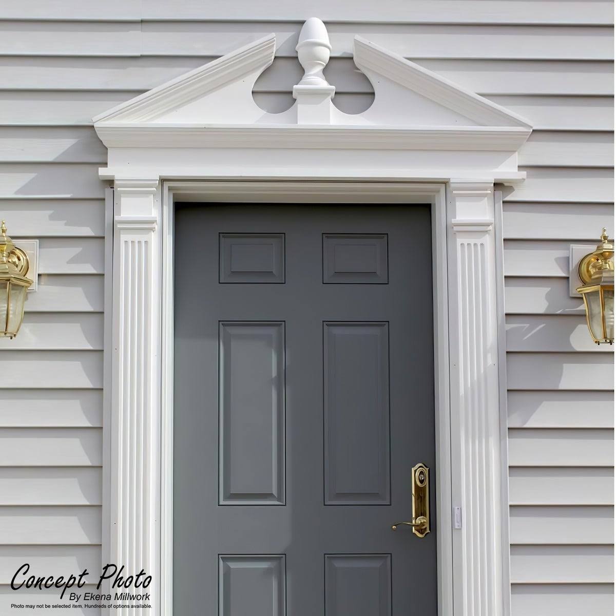 Smooth PVC Peaked Cap Pediment U88384