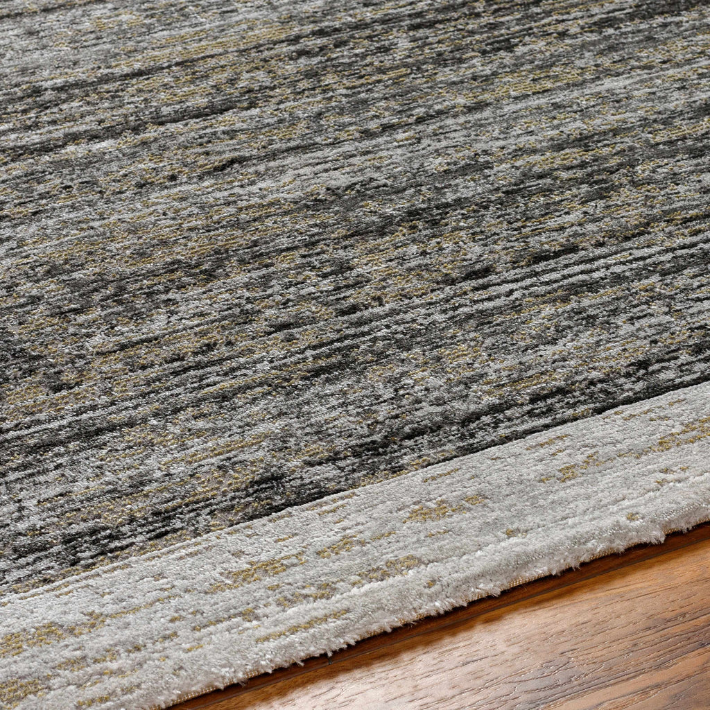 Gray Black Area Rug O6563