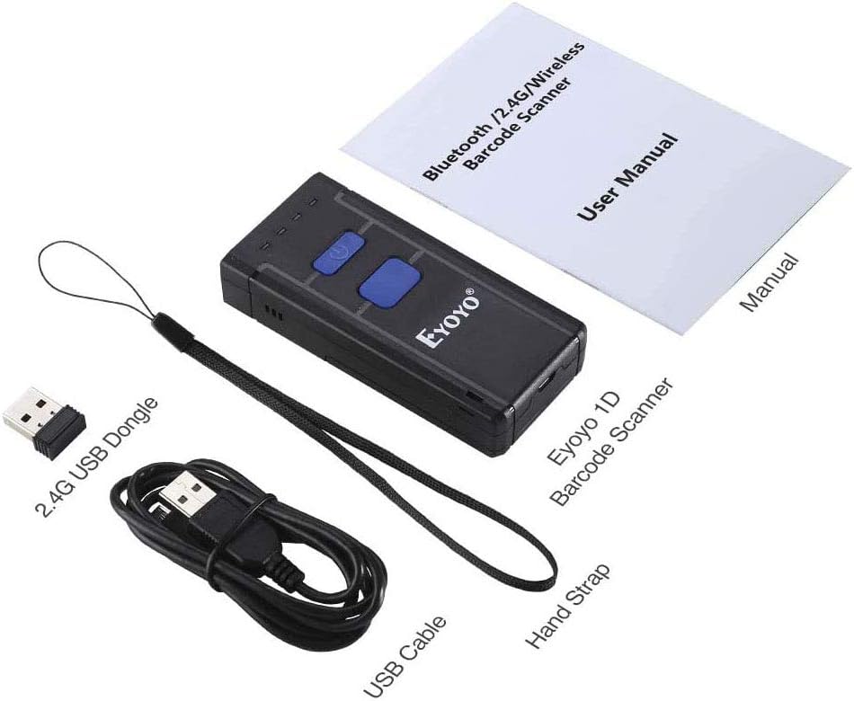 Portable 1D Wireless Bluetooth Barcode Scanner Q154506